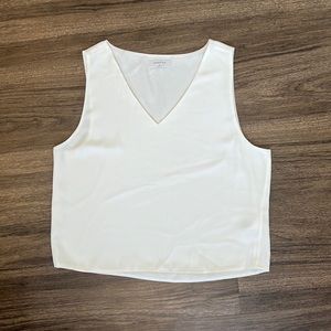 Babaton White Sleeveless Blouse